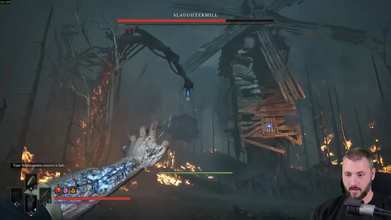 Valor Mortis bosses: grappling toward Slaughtermill after being thrown back