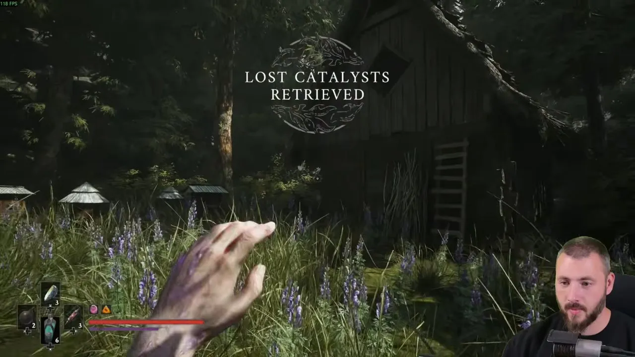 Valor Mortis Eternal Guard beekeeper hut beside the clearing with hives and a wall ladder