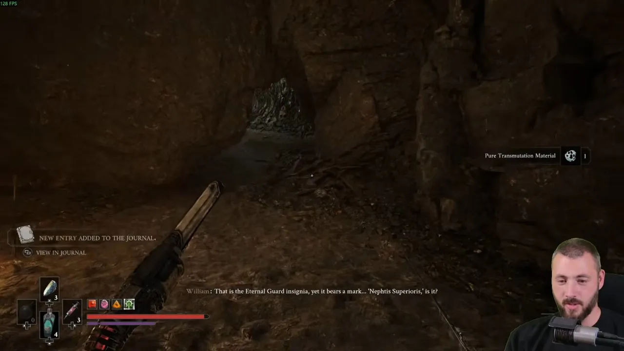 Valor Mortis Eternal Guard Fields rewards with Pure Transmutation Material and a new journal entry
